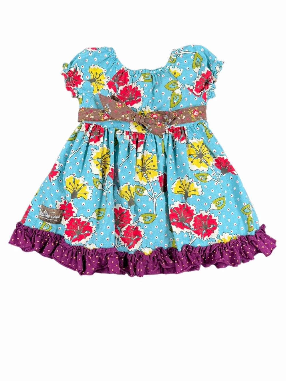 MATILDA JANE Paint by Numbers Dot Hot Air Balloon Apron Dress - 12M